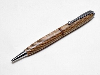 【積層寄木】手作り木製ボールペン スリムライン CROSS替芯の画像