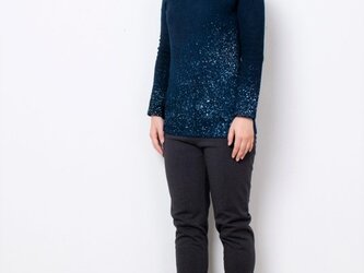 藍染　長袖カットソー　星空　size1の画像