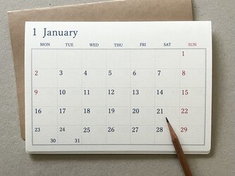 カレンダーB＊卓上・壁掛け 何月からでも 月曜日始まりもOKの画像