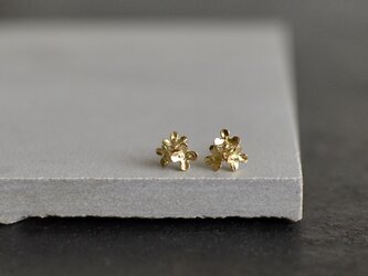 K18片耳ピアス  金木犀3の画像