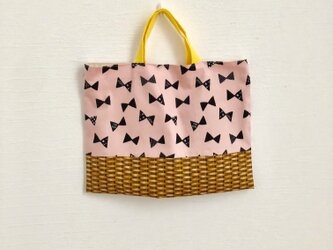 【sale】りぼんかごのレッスンバッグ（ピンク）の画像