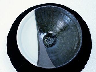 深緑窯変 6.5寸浅鉢の画像