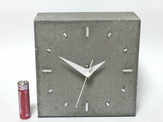 コンクリート置き時計 C-type《送料無料》の画像