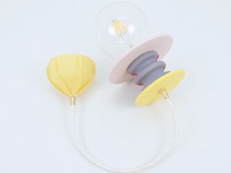 パープルイエローピンクペンダントランプ ｜Frutti Lamp LED電球有りの画像