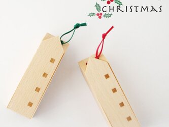 【木製・鍋敷き】なべしきハウス（クリスマス ver.）の画像