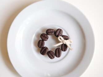 珈琲豆とおでかけブローチ   (プレゼント付き)の画像