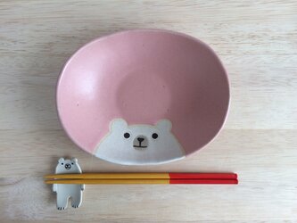 オーバルプレート(ピンク）の画像