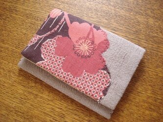 桜アップリケの名刺入れ（カードケース）の画像