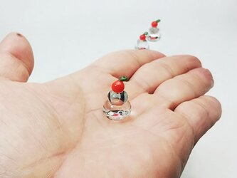 ガラスの鏡餅　ミニの画像
