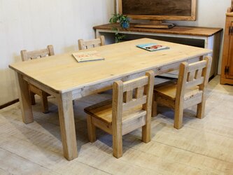 キッズテーブルセット　4人用の画像