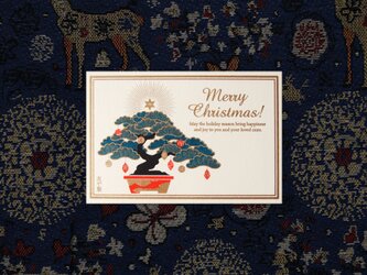クリスマス　ポストカード　Japanese tree　2枚組の画像