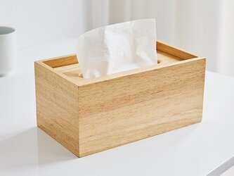 受注生産 職人手作り ティッシュカバー ティッシュボックス 収納 北欧家具 天然木 無垢材 木目 木製雑貨 LR2018の画像
