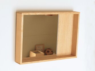 木製 箱鏡 タモ材1の画像