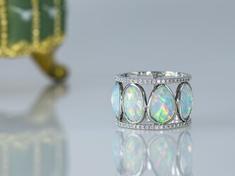 Opal/Diamond Pt950 Ringの画像