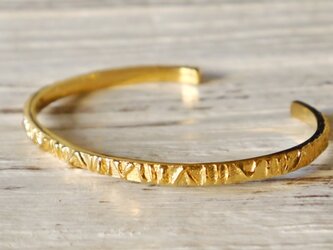 Native bangle (K22GP)★ネイティブ★バングル★シルバー★細★K18の画像