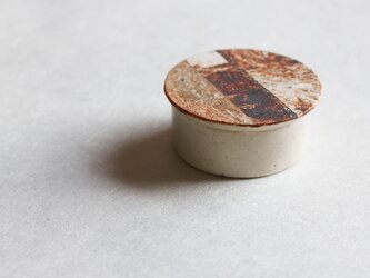 土模様のハコ（白釉）(miniサイズ)(A)の画像