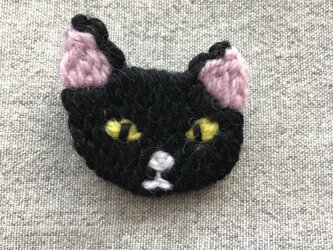 クロねこ＊ブローチの画像