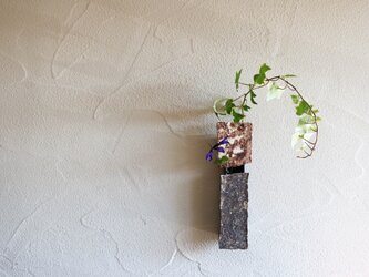 伊豆土の掛花（茶×グレー）の画像