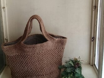麻ひものトートバッグの画像