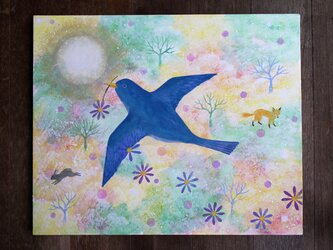 絵画「時空を繋ぐ鳥」の画像