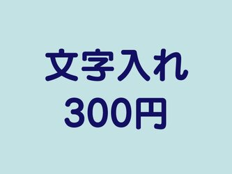 文字入れ　+300円の画像