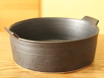黒マット土鍋の画像