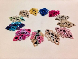 レース編みのヘアピン(pin003)の画像