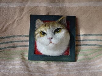 猫の肖像画　茶白の画像