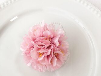 【数量限定品】桜とパールのブーケコサージュ(うす紅)の画像