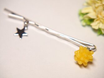 こんぺいとうと★のヘアピン　黄色の画像