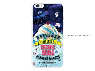 iphoneXS ケース 宇宙 クリームソーダ スマホケースの画像