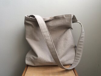 ■ nori. 帆布2wayバッグ　ライトグレー/ベージュの画像