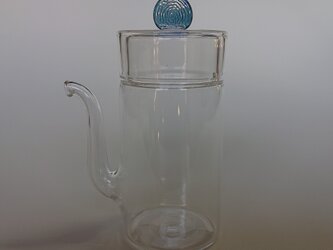 液ダレしない醤油差し（SPM-05　６０ｍｌ）　ツマミ青　高さ110mm Lサイズの画像