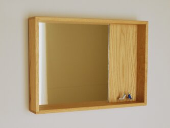 木製 箱鏡 栗材3の画像