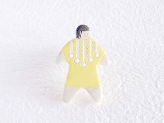 オヨヨちゃんブローチ（ひかりのハープ）【受注制作】の画像