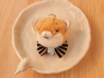 【再販なし】ふんわりブローチ＊王冠をかぶった柴犬茶色*銀色メダルの画像