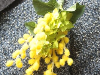 春の新作☆幸せの黄色いコサージュ　～The　ミモザ～の画像