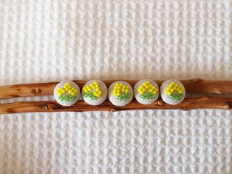クルミボタン～季節の花シリーズ＜春・菜の花＞の画像