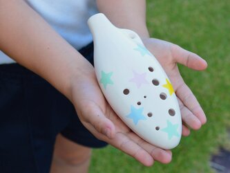 はじめてのセラリーナ　楽器初心者や子供のための指先能力向上に♪（ドット color：星柄Marble）の画像