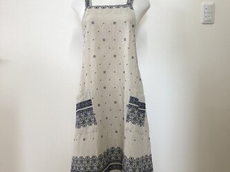 可愛い柄のストレスフリーのエプロンM~Lの画像