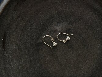 再販 メタリックビーズピアス no.021の画像