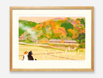 イラストフレーム（35.秋色パッチワーク）の画像