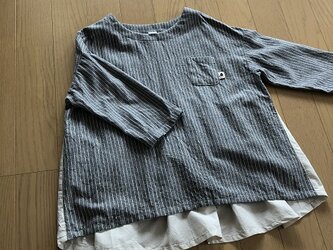 後ろ美人さんなコットンブラウスM~Lの画像