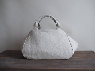 ＊受注生産＊【MILITARY TWILL】蓋付き丸トートL （キナリ）の画像