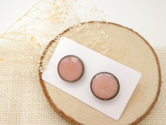 陶器ピアス•イヤリング　pinkの画像