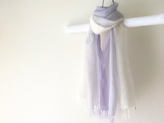 手染め上質リネンストール sinonomeの画像