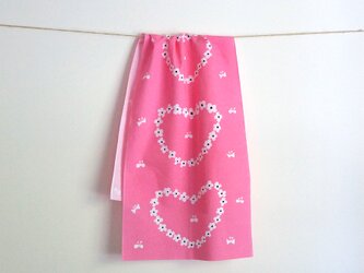 humming heart てぬぐい（pink）の画像