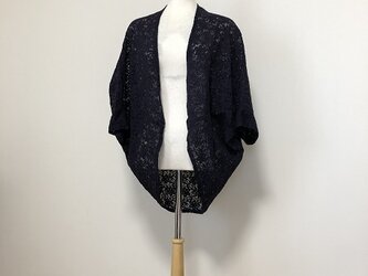 レース生地のコットン モモンガカーディガン M~Lの画像