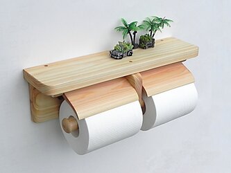 ひのき製トイレットペーパーホルダー　Ver.13の画像