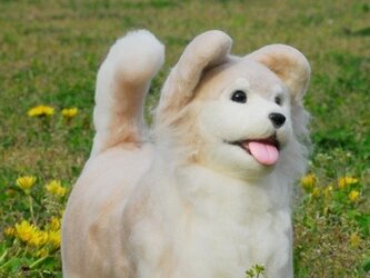 リアルタイプ羊毛DOG　子犬の画像